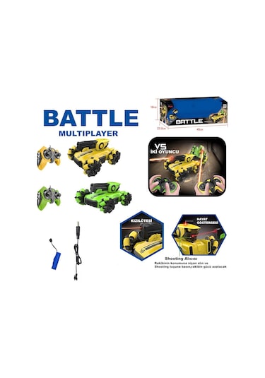 Syr-666-805 Kumandalı Şarjlı 2.4g Çiftli Akrobat Savaşcı Araba