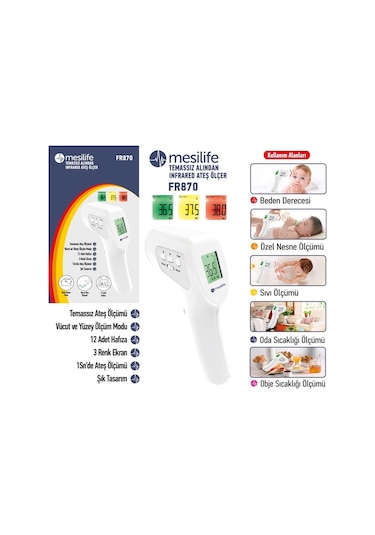 Mesilife FR870 Temassız Kızılötesi Ateş Ölçer