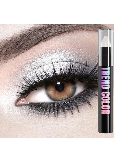 24 Renk Sedefli Glitter Göz Farı Eyeliner Kalem Su Geçirmez Mat Çıplak Göz Farı 01 Dark Topaz