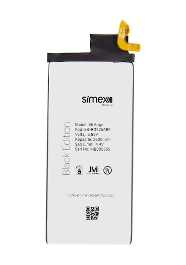 Simex Galaxy S6 Edge İle Uyumlu Sbt-01 Batarya
