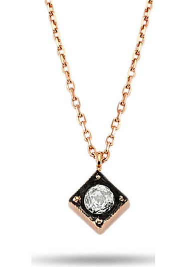 Elmas Tektaş Kolye Ucu  Kare