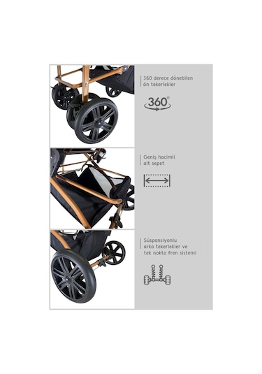 Bebegold  Çift Yönlü Bebek Arabası