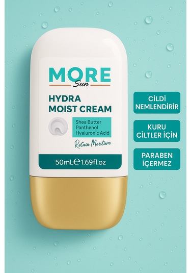 Moresun Hydra Moist Cream - Su Bazlı El Ve Yüz Nemlendirici