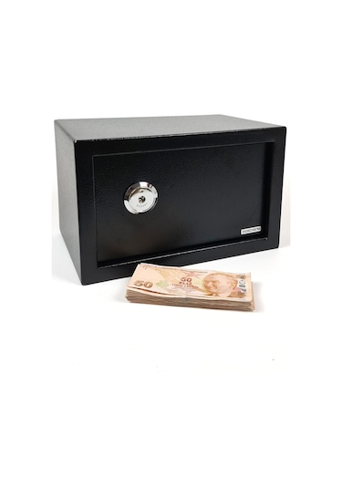 Para Kasası Anahtarlı Çelik Kasa 25X35X25Cm 2 Boy Cf009 25X35X25 - Cf009