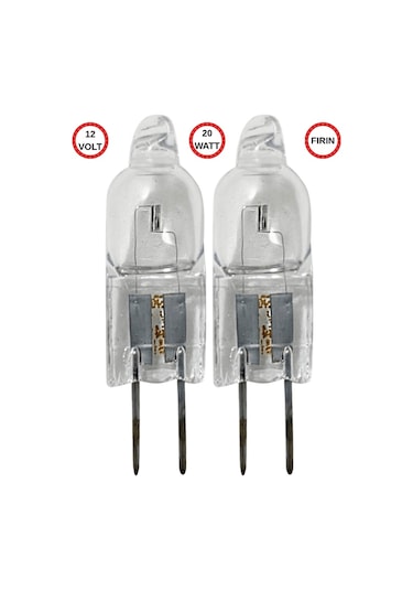 2 Adet Ledvance 12volt 20w Sarı Işık G4 Duylu Fırın Ampulü