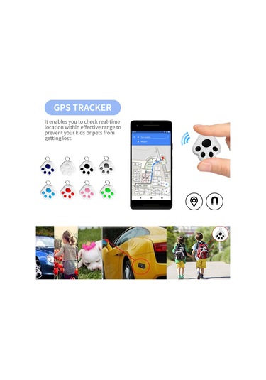 Geeroyoo Akıllı Köpek İzleyici: Bluetooth Takip Cihazı, Anahtarlık, İki Yönlü Alarm, Yeşil