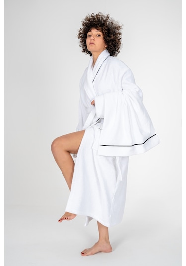 Cotton Box Classic Bornoz Seti Mahur Beyaz Unisex L/xl Beyaz