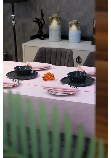 Dream Kumaş Peçete Modelleri Leke Tutmaz Kumaş Peçete Çeyiz Seti 6lı Paket Pembe