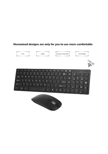 Geeksen "k-06 2.4g Kablosuz Klavye - Çoklu Cihaz Uyumlu, Ergonomik Tasarım, Hızlı Bağlantı"