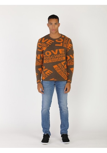 Moschino Yeni Moschıno Erkek Sweatshirt (321438356) Kahverengi