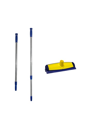 SİLİWAX SİLİKON ARABA YIKAMA FIRÇASI-SAPLI-SARI LACİVERT