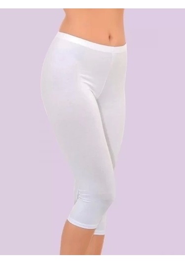 I Mer 4338 Bayan Kapri Tayt Beyaz