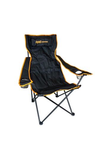 Rox Camping 0315 Katlanır Kamp Sandalyesi - Siyah Siyah