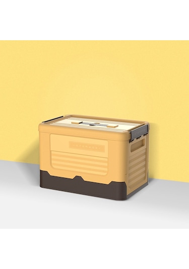 Sones Katlanabilir Kitap Kutusu Plastik Saklama Kutusu, Renk: S Muz Sarısı