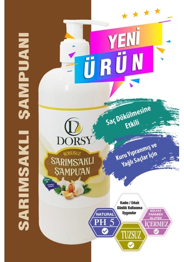 Dorsy Sarımsaklı Şampuan Kokusuz 400 ML