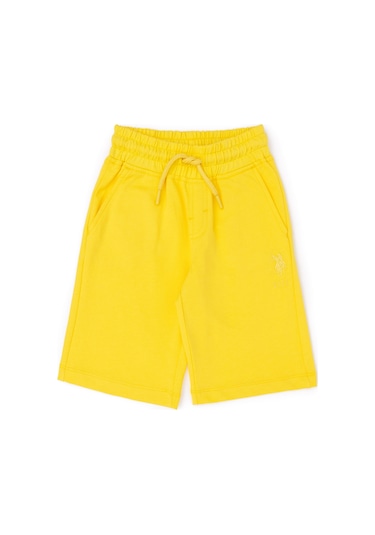 U.S. Polo Assn. Erkek Çocuk Sarı Örme Şort 50279633-VR044