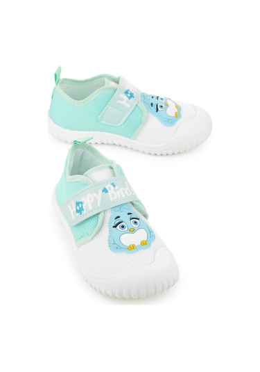 Gezer Yazlık Kız Çocuk Keten Happy Bird Cırt Cırtlı Ayarlanabilir Ayakkabı Ga2ypm.03343.00.3g3.0a Yeşil