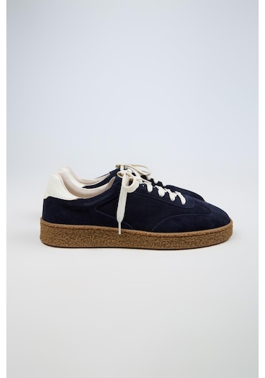 Krahe Palminteri 2 Erkek Hakiki Deri Bağcıklı Laci-ekru Sneakers