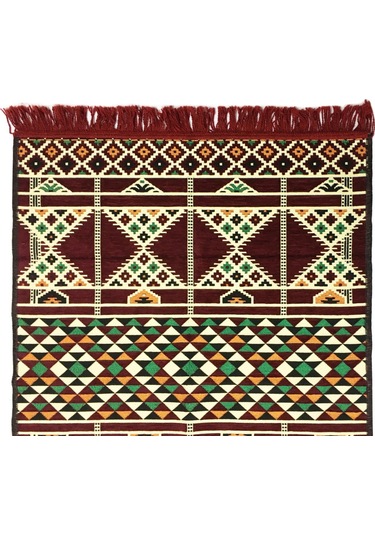 Shark Anadolu Baklava Kilim Bordo Renkli
