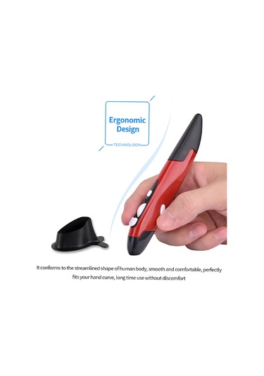 Vkemall 2.4ghz Kablosuz Optik Kalem - 500/1000dpı Ayarlanabilir, Pc/android Uyumlu, Tekerlekli Sunum Kontrolü 001