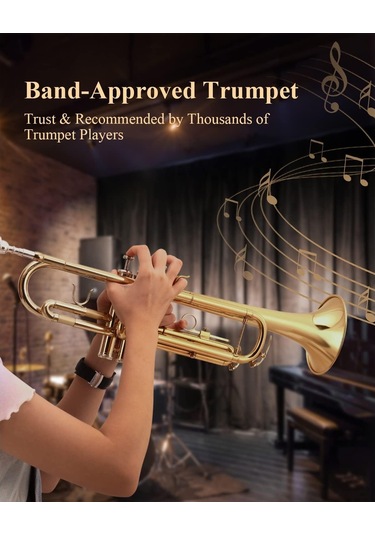 Eastar Etr-380 Standard Si Bemol Trompet Golden