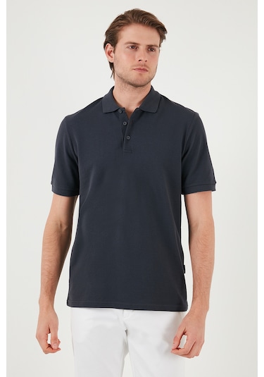 Buratti Pamuklu Regular Fit Düğmeli Polo Yaka 5'Li Paket Erkek T Shirt 5902127S5 Siyah-Vişne-Antrasit-Haki-Indigo