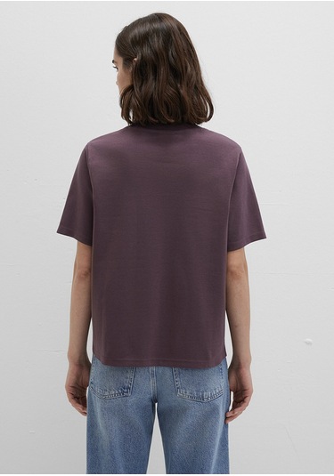 Mavi - Bordo Basic Tişört 1613820-70260 Bordo