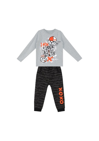 Denokids Mshb&g I Win Erkek Çocuk T-shirt Pantolon Takım Çok Renkli