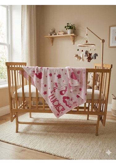 Bunny Peluş Bulut Bebek Battaniyesi - Zt600 Pembe