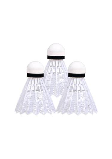 Geeksen Plastik Badminton Topları 3 Adet - Kompozit Mantar Kafa, İyi Esneklik Ve Dayanıklılık - Başaşırıcılara Uygun