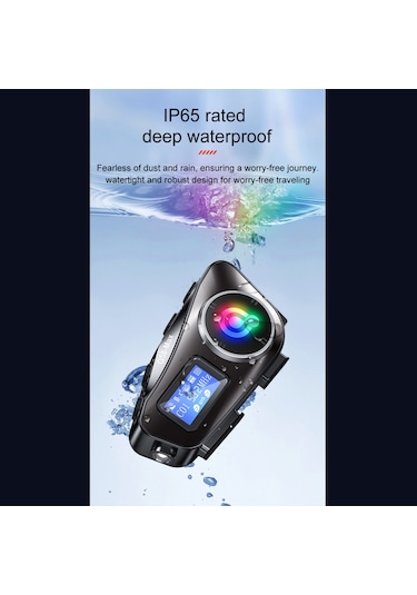 Q58 Max Kablosuz Motosiklet İnterkom Kulaklığı Gürültü Önleme 2 Sürücünün 500m Mesafede Aynı Anda Konuşması