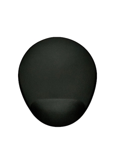Bilek Destekli Siyah Renkli Baskılı Oval Mouse Pad
