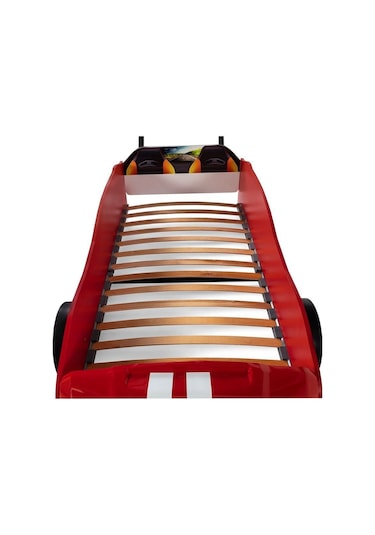 Kırmızı Arabalı Yatak Sport Mst Full Ledli Kumandalı Ve Müzikli 90x190 Cm