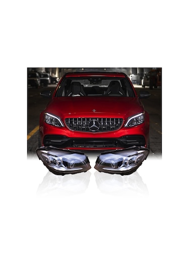 MERCEDES W205 MAKYAJLI MULTIBEAM FAR SETİ 2059068505-2059068605