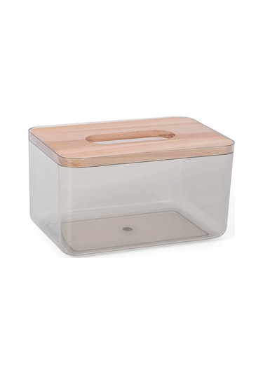 Sones Ev Oturma Odası Şeffaf Mendil Saklama Kutusu, Renk: Küçük Siyah