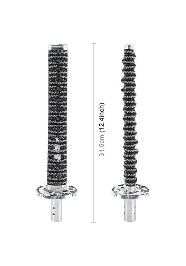 Wondernest Evrensel Samuray Şekilli Manuel/otomatik Vites Topuzu, 31,5 Cm Gümüş Gümüş