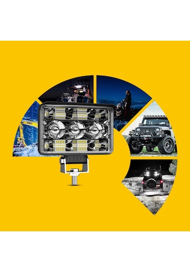 Off Road Spotled 5 İnç 156 Watt Çift Renk Çalışma Ve Sis Lambası