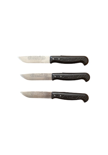 Mobilreyon Maraş Mutfak Bıçak Seti 3'lü Meyve Bıçağı 17 Cm