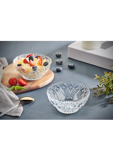 Kristalize 12'li Cam Kase Çerezlik Sunumluk 250cc Cam Kase