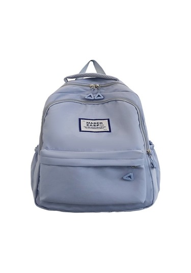 Geeksen Mavi Büyük Kapasiteli Japon Stili Ins Harajuku Üniversite Okul Çanta Orman Temalı Öğrenci Sırt Çantası MAvi