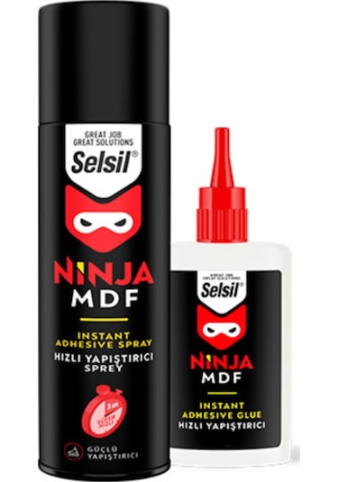 Selsil Ninja Mdf Hızlı Yapıştırıcı 200 ML + 50 G