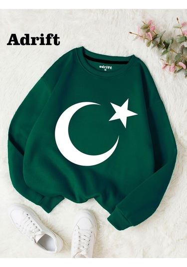 Bayrak Köstebek Sokak Trend Tasarım Harajuku/gotik Yeşil--15044 Yeşil