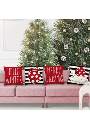 Suntek Noel Yastık Kılıfı Noel Oturma Odası Kanepe Ev Için