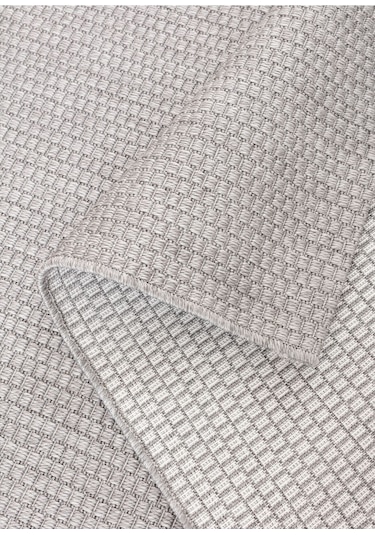 Sisal Jut Hasır Model Tek Renk Dokuma Yıkanabilir Toz Vermez Halı Krem Gri