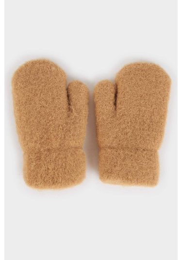 Defacto Erkek Bebek İçi Suni Yünlü Eldiven F0028a525wnbn450 Kahve