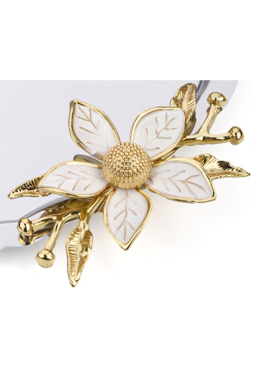 6 Adet Oval Papatya Kahve-çay Servis Ve Sunum Tepsisi 25x20 Cm