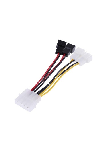 Molex To 2x 12V 2x 5V Fan Çoklayıcı Kablo 4 Port Splitter Switch