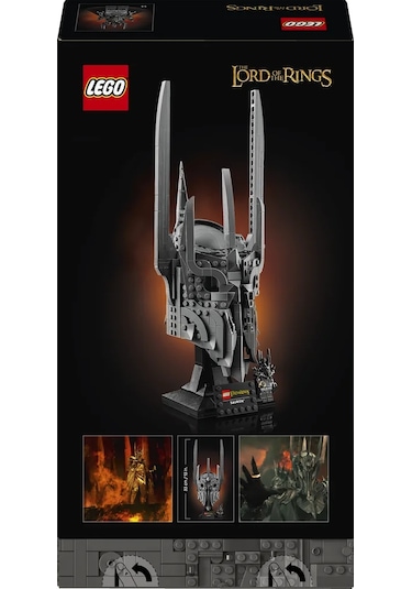 LEGO® Icons Yüzüklerin Efendisi: Sauron'un Miğferi 11373 - Yetişkinler için Minifigür İçeren Yaratıcı Model Yapım Seti (538 Parça)