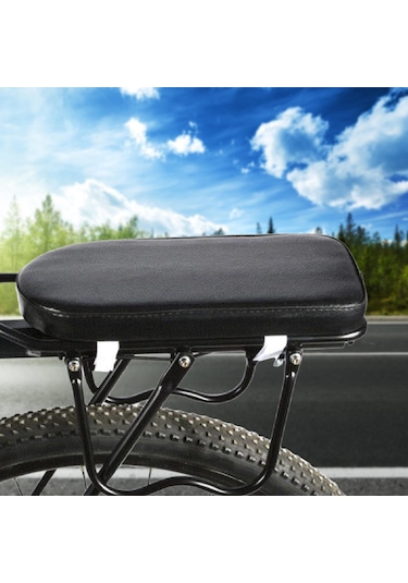 Homyl Bisiklet Sele Aşınmaya Dayanıklı Evrensel Arka Koltuğu Siyah