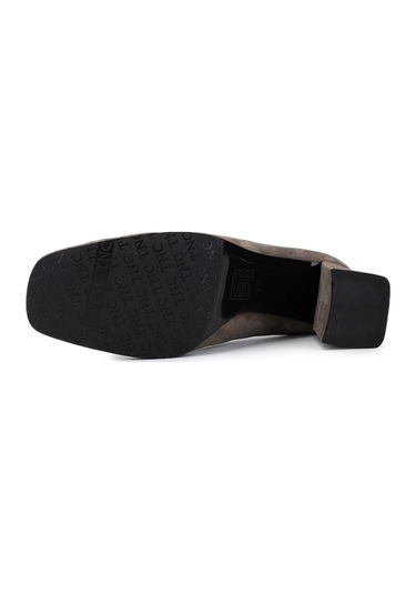 Tamer Tanca Kadın Hakiki Deri Vizon Süet Topuklu Ayakkabı 1129 101 Bn Ayk Sk25-26 Vızon Suet Vizon